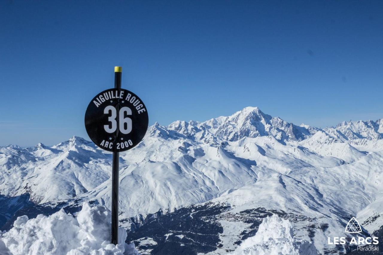 Alps Les Arcs 1950 Prince Des Cimes, Ski-In Out,Swimming Pool, Sauna, Shoes Dryer Bourg-Saint-Maurice Bagian luar foto
